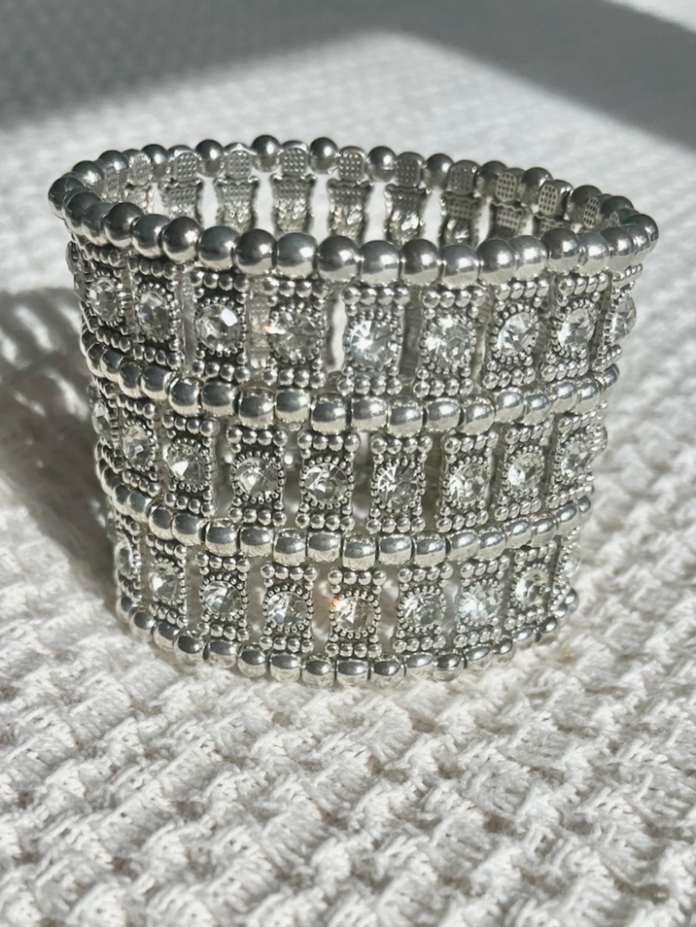 💎 NEW Rhinestone Cuff Bracelet Wide NWT